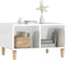 vidaXL - Salontafel - 60x50x36,5 - cm - bewerkt - hout - hoogglans - wit