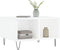 vidaXL - Salontafel - 60x50x36,5 - cm - bewerkt - hout - hoogglans - wit