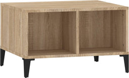 vidaXL - Salontafel - 60x50x36,5 - cm - bewerkt - hout - sonoma - eikenkleurig
