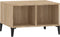vidaXL - Salontafel - 60x50x36,5 - cm - bewerkt - hout - sonoma - eikenkleurig