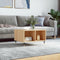 vidaXL - Salontafel - 60x50x36,5 - cm - bewerkt - hout - sonoma - eikenkleurig