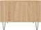 vidaXL - Salontafel - 60x50x36,5 - cm - bewerkt - hout - sonoma - eikenkleurig