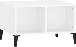 vidaXL - Salontafel - 60x50x36,5 - cm - bewerkt - hout - wit