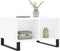 vidaXL - Salontafel - 60x50x36,5 - cm - bewerkt - hout - wit
