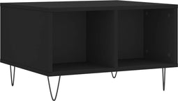 vidaXL - Salontafel - 60x50x36,5 - cm - bewerkt - hout - zwart