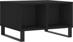 vidaXL - Salontafel - 60x50x36,5 - cm - bewerkt - hout - zwart