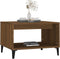 vidaXL - Salontafel - 60x50x40 - cm - bewerkt - hout - bruin - eikenkleur