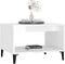 vidaXL - Salontafel - 60x50x40 - cm - bewerkt - hout - hoogglans - wit