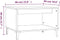 vidaXL - Salontafel - 60x50x40 - cm - bewerkt - hout - hoogglans - wit