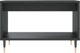 vidaXL - Salontafel - 60x50x40 - cm - bewerkt - hout - zwart