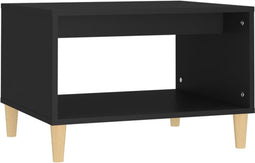 vidaXL - Salontafel - 60x50x40 - cm - bewerkt - hout - zwart