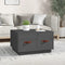 vidaXL - Salontafel - 60x53x35 - cm - massief - grenenhout - grijs