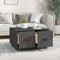 vidaXL - Salontafel - 60x53x35 - cm - massief - grenenhout - grijs