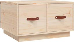 vidaXL - Salontafel - 60x53x35 - cm - massief - grenenhout