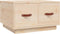 vidaXL - Salontafel - 60x53x35 - cm - massief - grenenhout