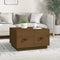 vidaXL - Salontafel - 60x53x35 - cm - massief - grenenhout - honingbruin
