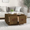 vidaXL - Salontafel - 60x53x35 - cm - massief - grenenhout - honingbruin