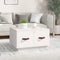 vidaXL - Salontafel - 60x53x35 - cm - massief - grenenhout - wit