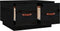 vidaXL - Salontafel - 60x53x35 - cm - massief - grenenhout - zwart