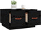 vidaXL - Salontafel - 60x53x35 - cm - massief - grenenhout - zwart