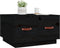 vidaXL - Salontafel - 60x53x35 - cm - massief - grenenhout - zwart