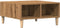 vidaXL - Salontafel - 60x60x30 - cm - bewerkt - hout - artisanaal - eiken
