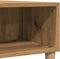 vidaXL - Salontafel - 60x60x30 - cm - bewerkt - hout - artisanaal - eiken