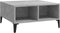 vidaXL - Salontafel - 60x60x30 - cm - bewerkt - hout - betongrijs