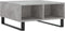 vidaXL - Salontafel - 60x60x30 - cm - bewerkt - hout - betongrijs