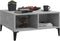 vidaXL - Salontafel - 60x60x30 - cm - bewerkt - hout - betongrijs
