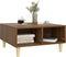 vidaXL - Salontafel - 60x60x30 - cm - bewerkt - hout - bruin - eikenkleur