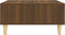 vidaXL - Salontafel - 60x60x30 - cm - bewerkt - hout - bruin - eikenkleur