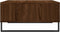 vidaXL - Salontafel - 60x60x30 - cm - bewerkt - hout - bruineiken