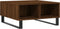 vidaXL - Salontafel - 60x60x30 - cm - bewerkt - hout - bruineiken