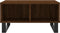 vidaXL - Salontafel - 60x60x30 - cm - bewerkt - hout - bruineiken