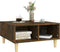 vidaXL - Salontafel - 60x60x30 - cm - bewerkt - hout - gerookt - eikenkleurig