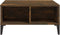vidaXL - Salontafel - 60x60x30 - cm - bewerkt - hout - gerookt - eikenkleurig