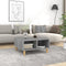 vidaXL - Salontafel - 60x60x30 - cm - bewerkt - hout - grijs - sonoma - eikenkleurig