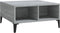 vidaXL - Salontafel - 60x60x30 - cm - bewerkt - hout - grijs - sonoma - eikenkleurig