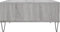 vidaXL - Salontafel - 60x60x30 - cm - bewerkt - hout - grijs - sonoma - eikenkleurig