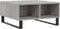 vidaXL - Salontafel - 60x60x30 - cm - bewerkt - hout - grijs - sonoma - eikenkleurig