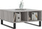 vidaXL - Salontafel - 60x60x30 - cm - bewerkt - hout - grijs - sonoma - eikenkleurig