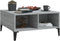 vidaXL - Salontafel - 60x60x30 - cm - bewerkt - hout - grijs - sonoma - eikenkleurig