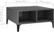 vidaXL - Salontafel - 60x60x30 - cm - bewerkt - hout - hoogglans - grijs
