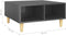 vidaXL - Salontafel - 60x60x30 - cm - bewerkt - hout - hoogglans - grijs