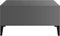 vidaXL - Salontafel - 60x60x30 - cm - bewerkt - hout - hoogglans - grijs