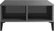 vidaXL - Salontafel - 60x60x30 - cm - bewerkt - hout - hoogglans - grijs