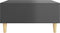 vidaXL - Salontafel - 60x60x30 - cm - bewerkt - hout - hoogglans - grijs