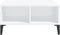 vidaXL - Salontafel - 60x60x30 - cm - bewerkt - hout - hoogglans - wit