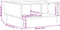 vidaXL - Salontafel - 60x60x30 - cm - bewerkt - hout - hoogglans - wit